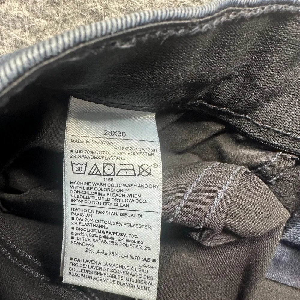 Old Navy 360 Jeans Mens 28x30 Blue Cotton Denim Straight Slim Workwear Stretch